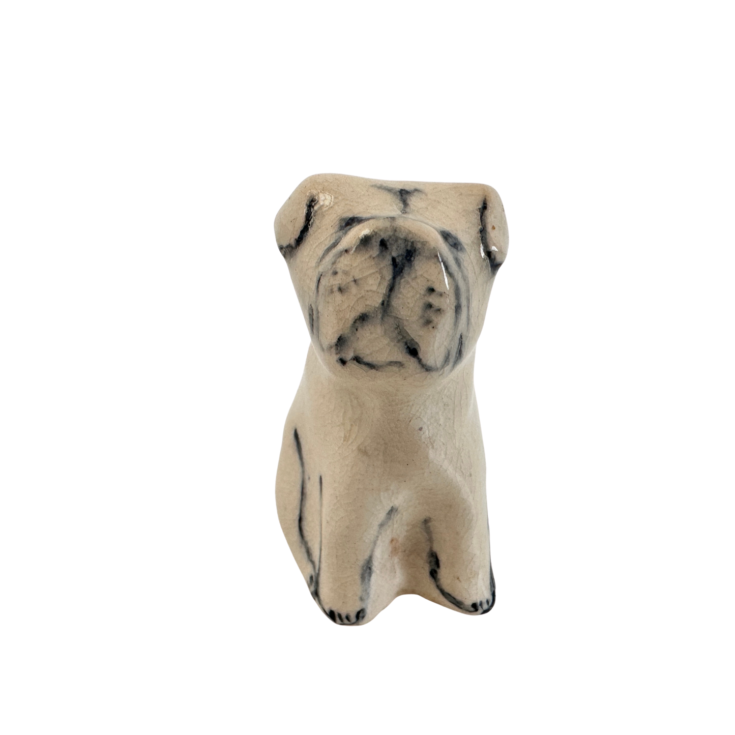 OB051 CERAMIC DOG FIGURINE