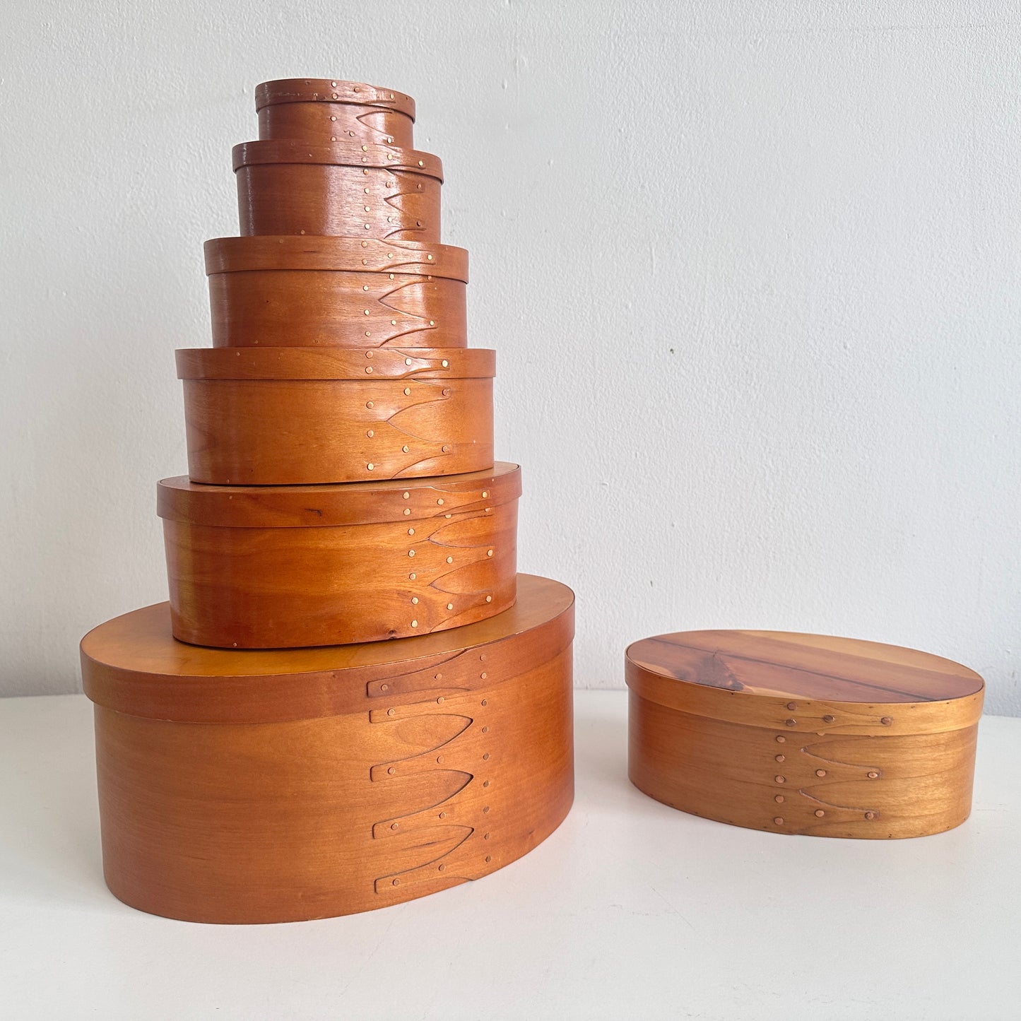 OB057 SET OF 7 SHAKER NESTING BOXES