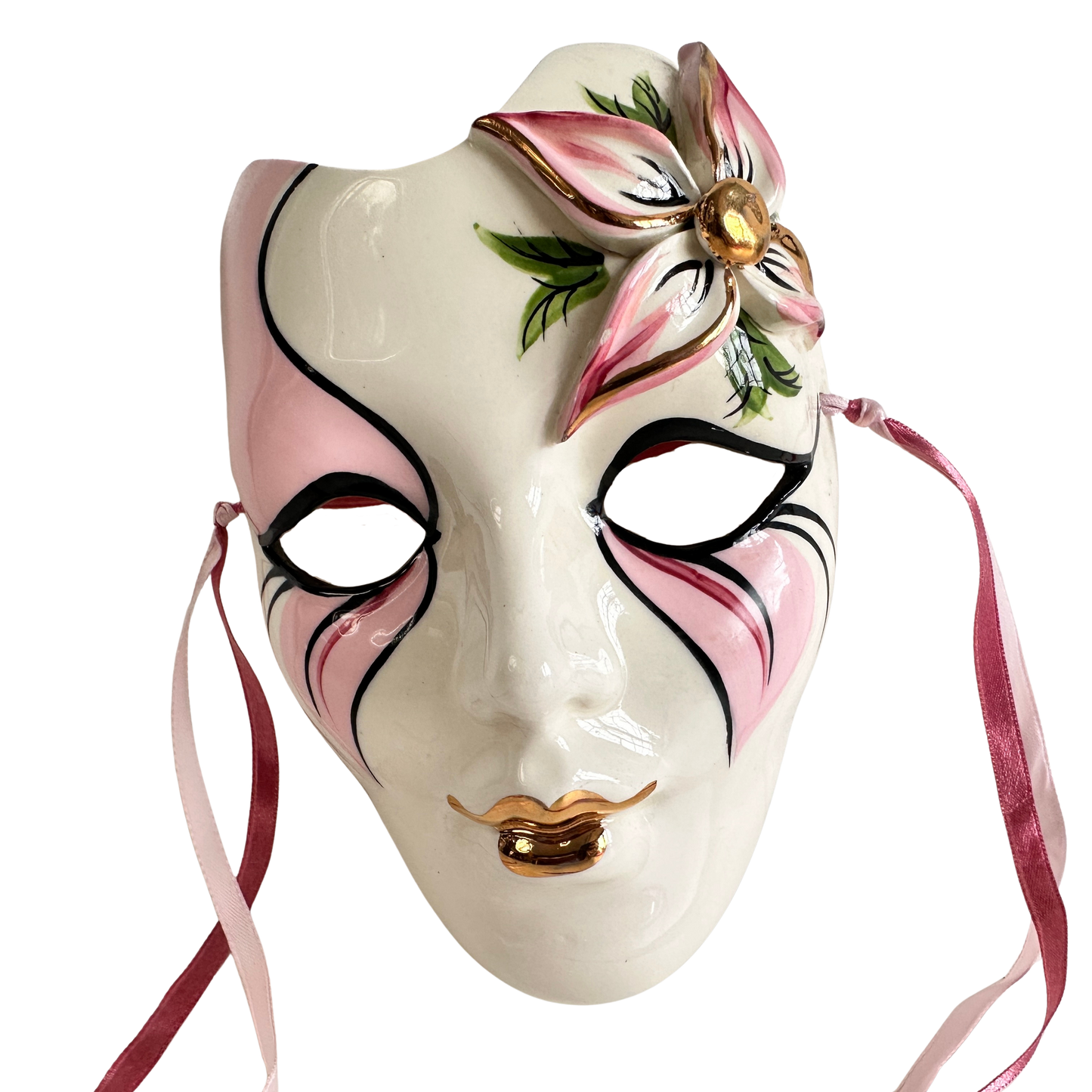 OB059 LADIES CERAMIC CARNIVAL MASK