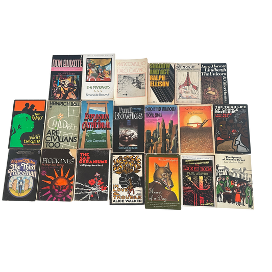 OB077 12" STACK OF HIGHBROW LIT WITH BEAUTIFUL COVERS