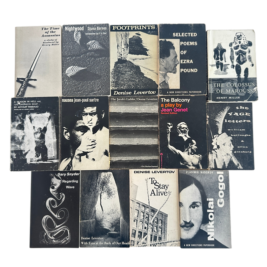 OB078 6" STACK OF VINTAGE NEW DIRECTIONS PAPERBACKS