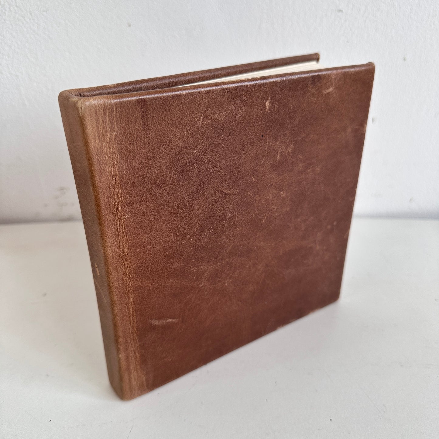 OF005 BROWN LEATHER NOTEBOOK #1