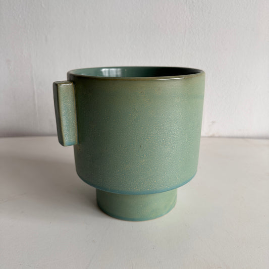 PL006 CELINE GREEN CERAMIC PLANTER