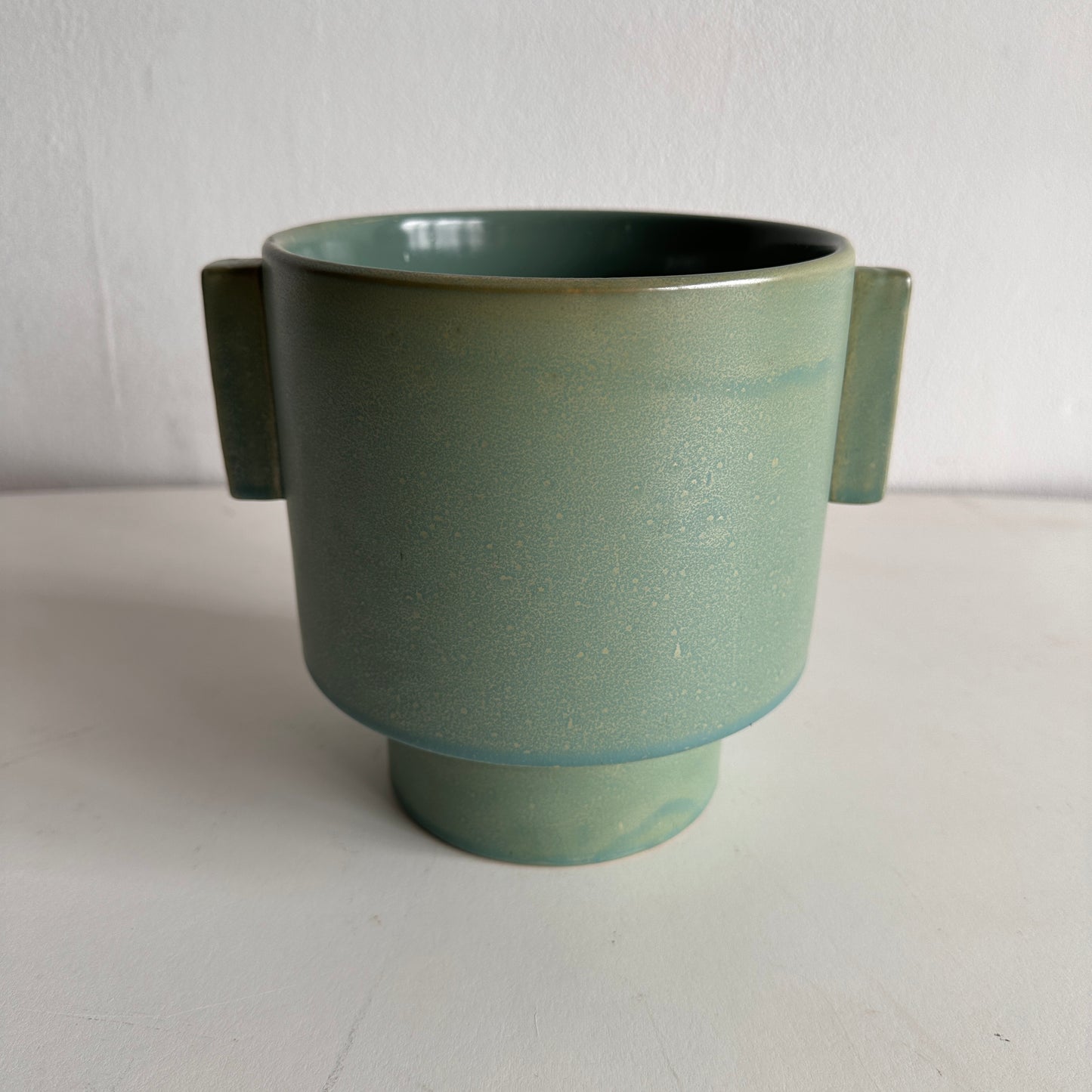 PL006 CELINE GREEN CERAMIC PLANTER