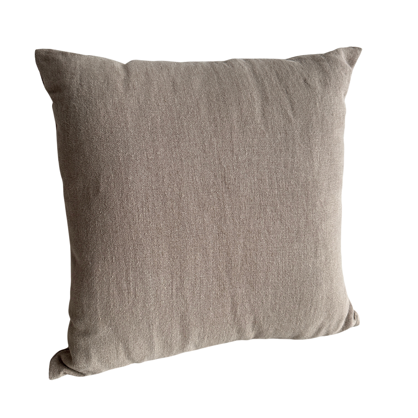 PW003 HOMENATURE TAN STONEWASHED LINEN PILLOW
