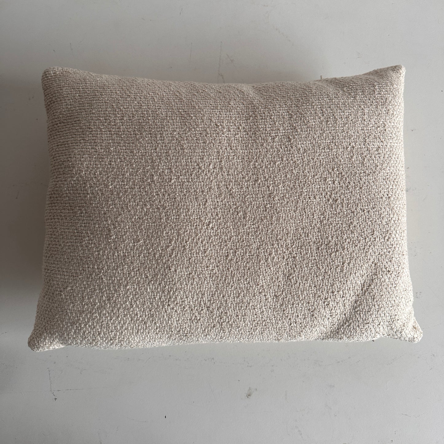 PW005 HOMENATURE CREAM KNITTED WOOL PILLOW