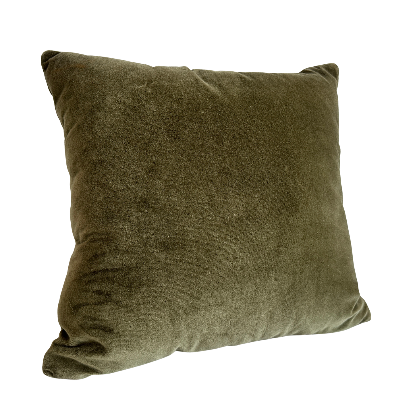 PW007 OLIVE GREEN VELVET PILLOW