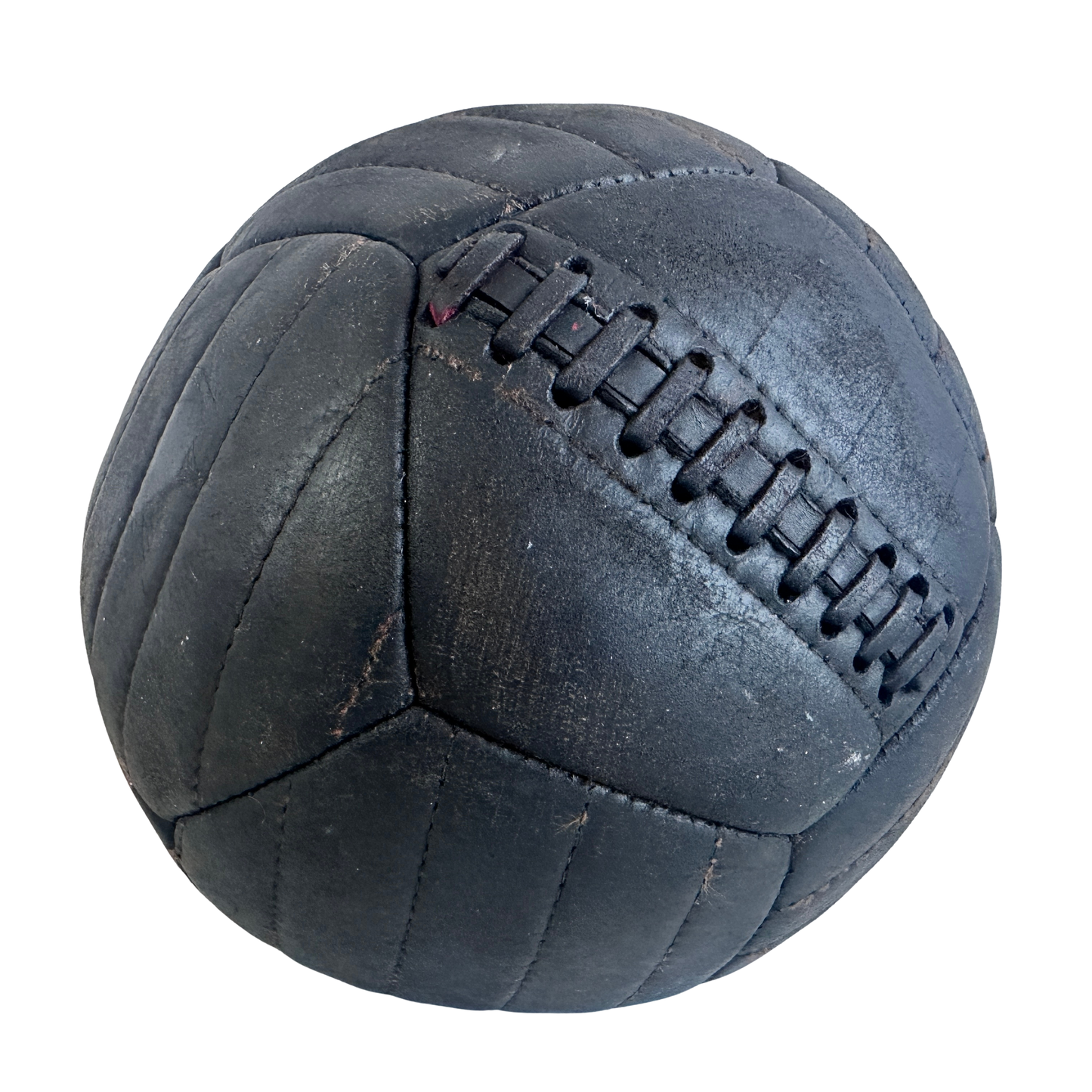 SP016 BLACK LEATHER FOOTBALL