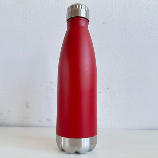 SP028 RED AND SILVER WATER BOTTLE