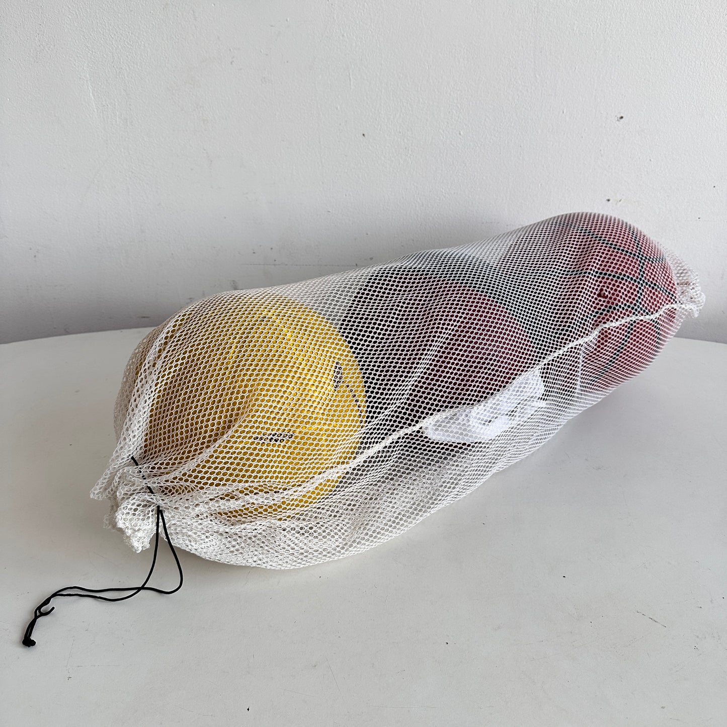 SP030 WHITE MESH SPORTS BALL BAG