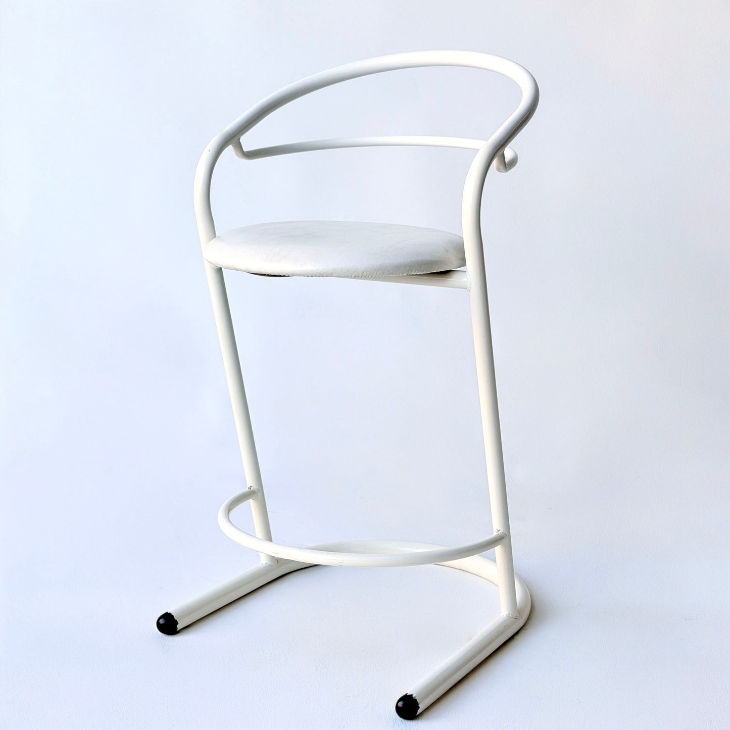ST030 WHITE AMISCO BAR STOOL