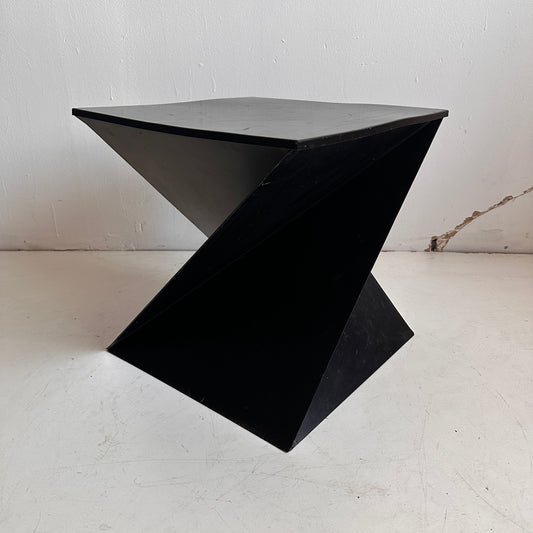 TB004 ITALIAN CUBIST METAL SIDE TABLE