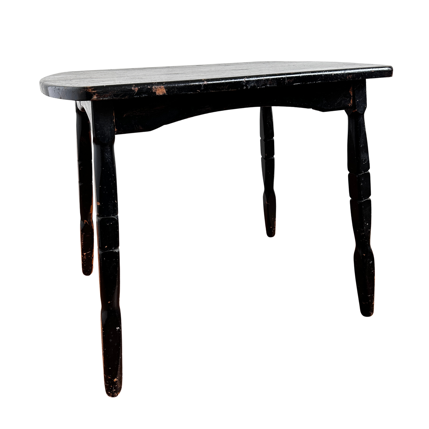 TB016 BLACK WOODEN SIDE TABLE
