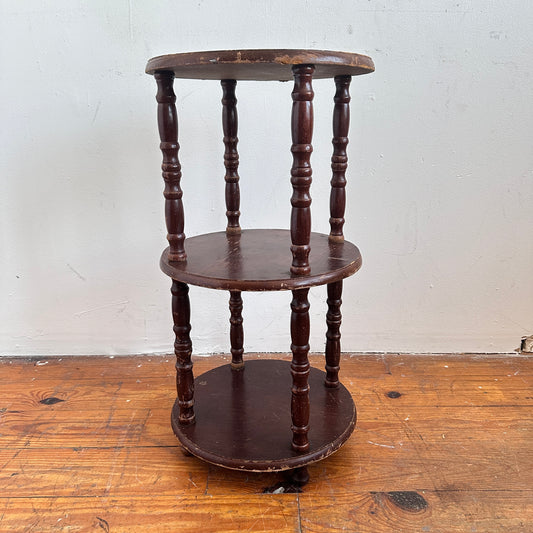 TB026 3 TIER WOOD SIDE TABLE