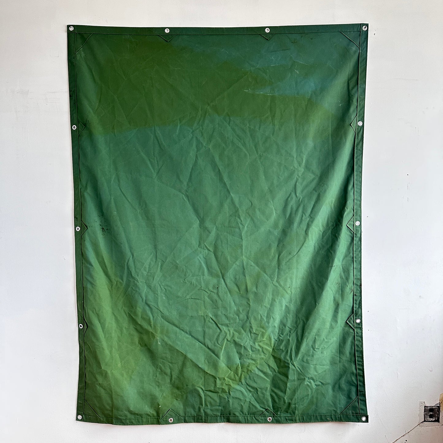 TP005 8' X 6' GREEN CANVAS TARP