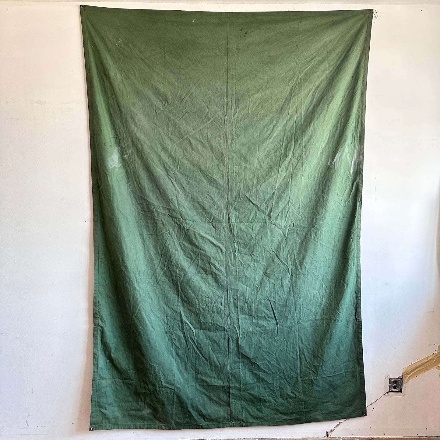 TP006 10' X 6' GREEN CANVAS TARP