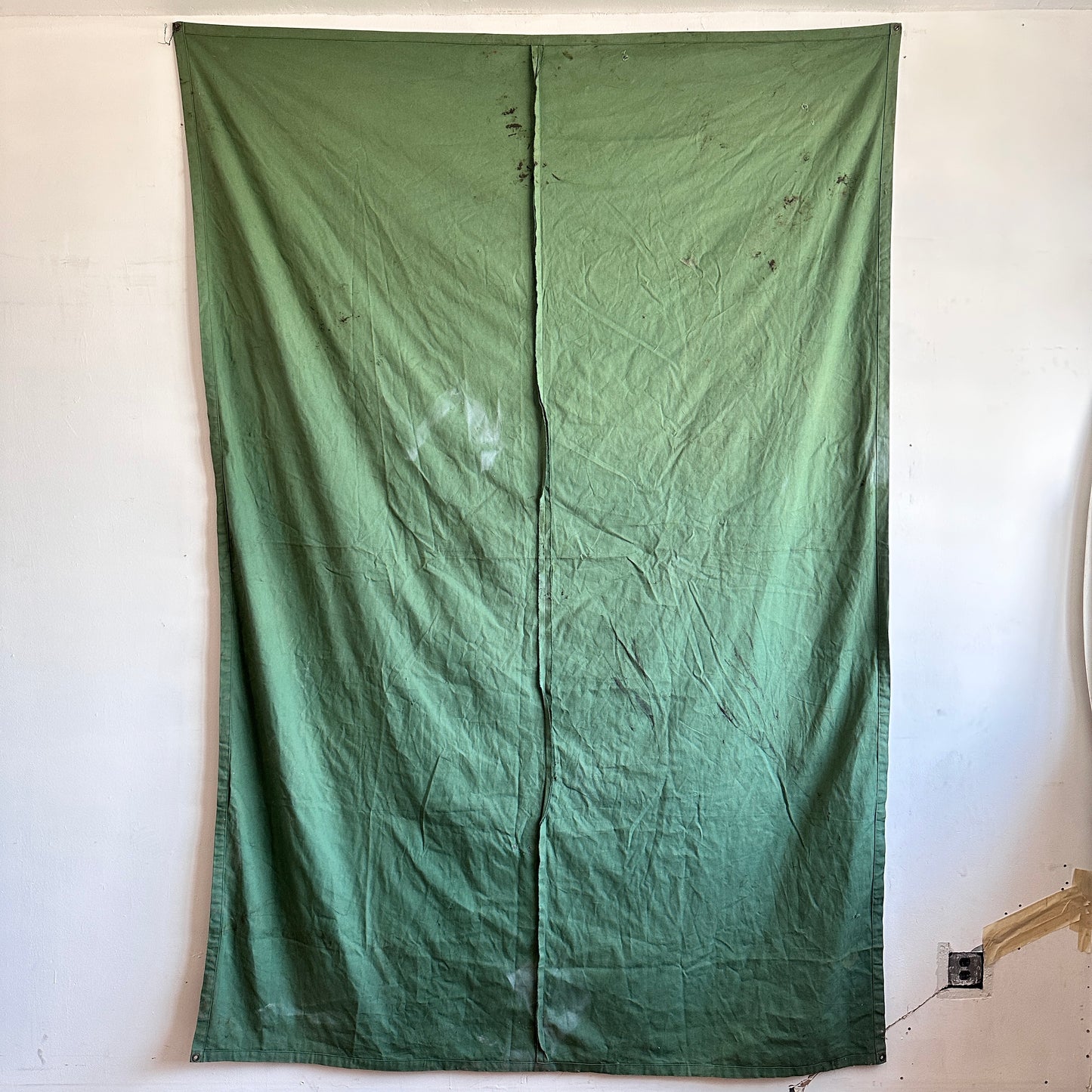 TP006 10' X 6' GREEN CANVAS TARP