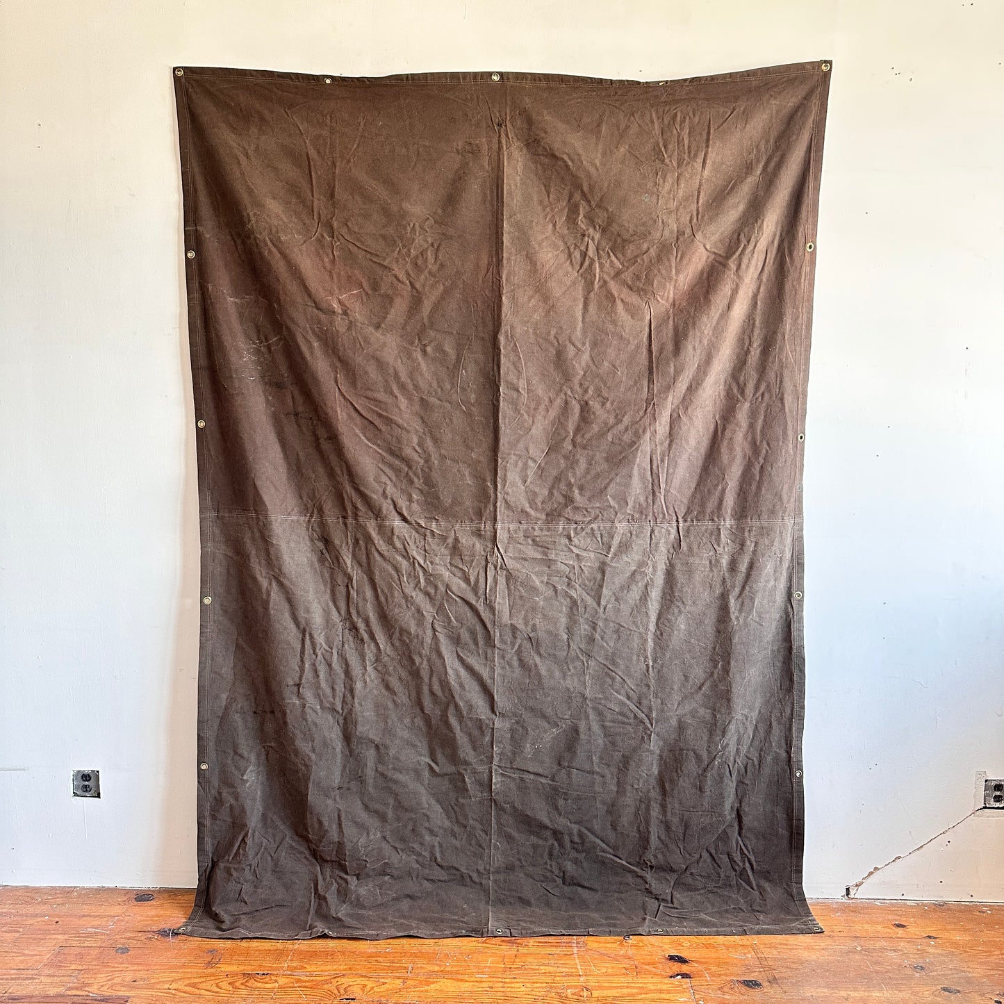 TP007 8' X 10' BROWN CANVAS TARP