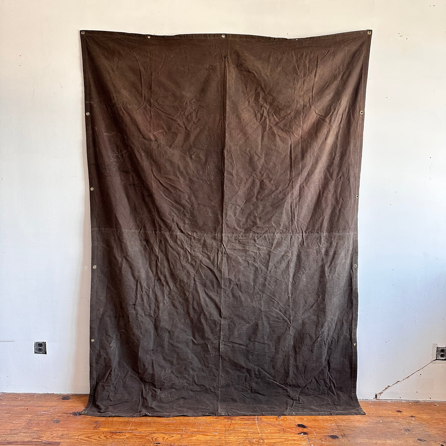 TP007 8' X 10' BROWN CANVAS TARP