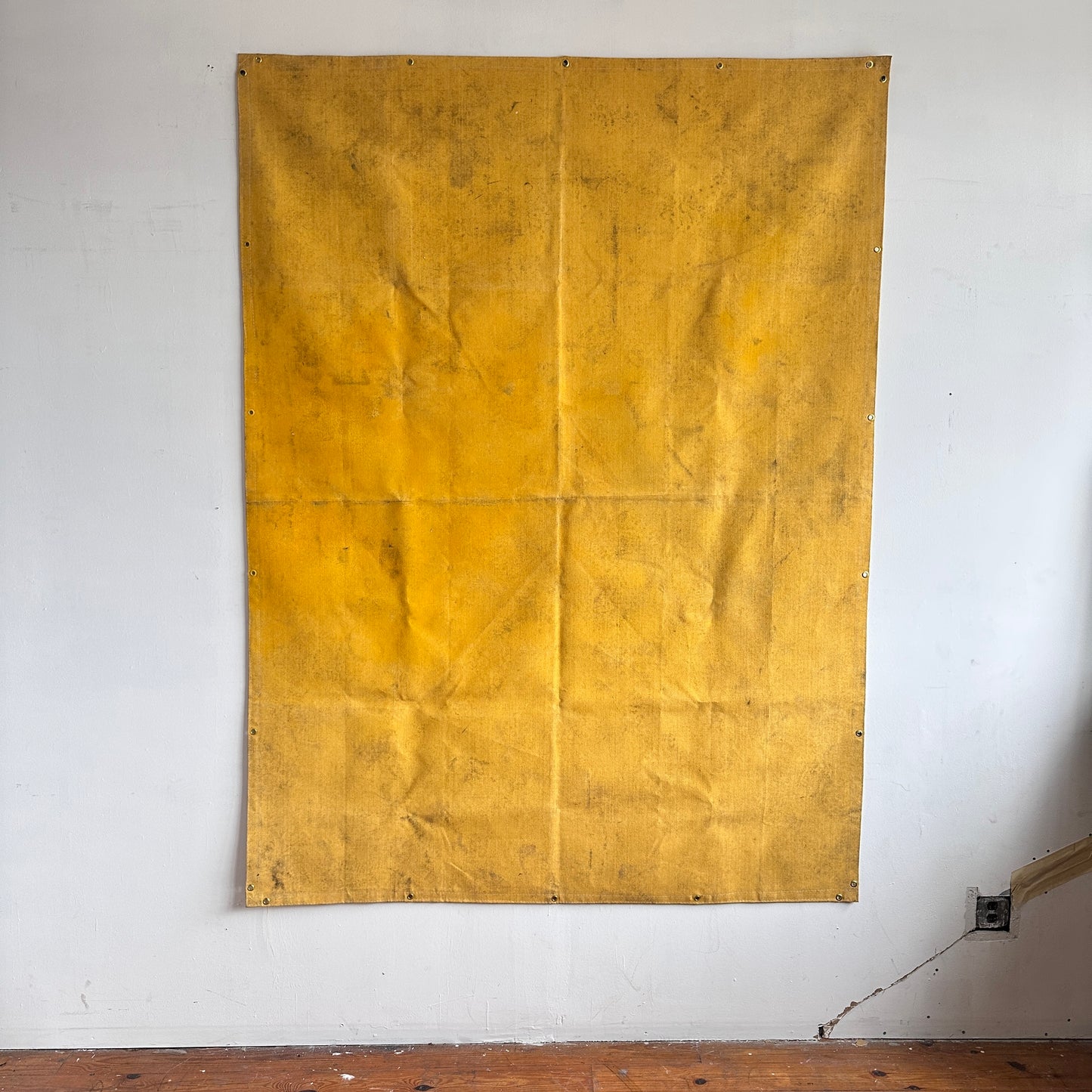 TP008 8' X 6' YELLOW CANVAS TARP