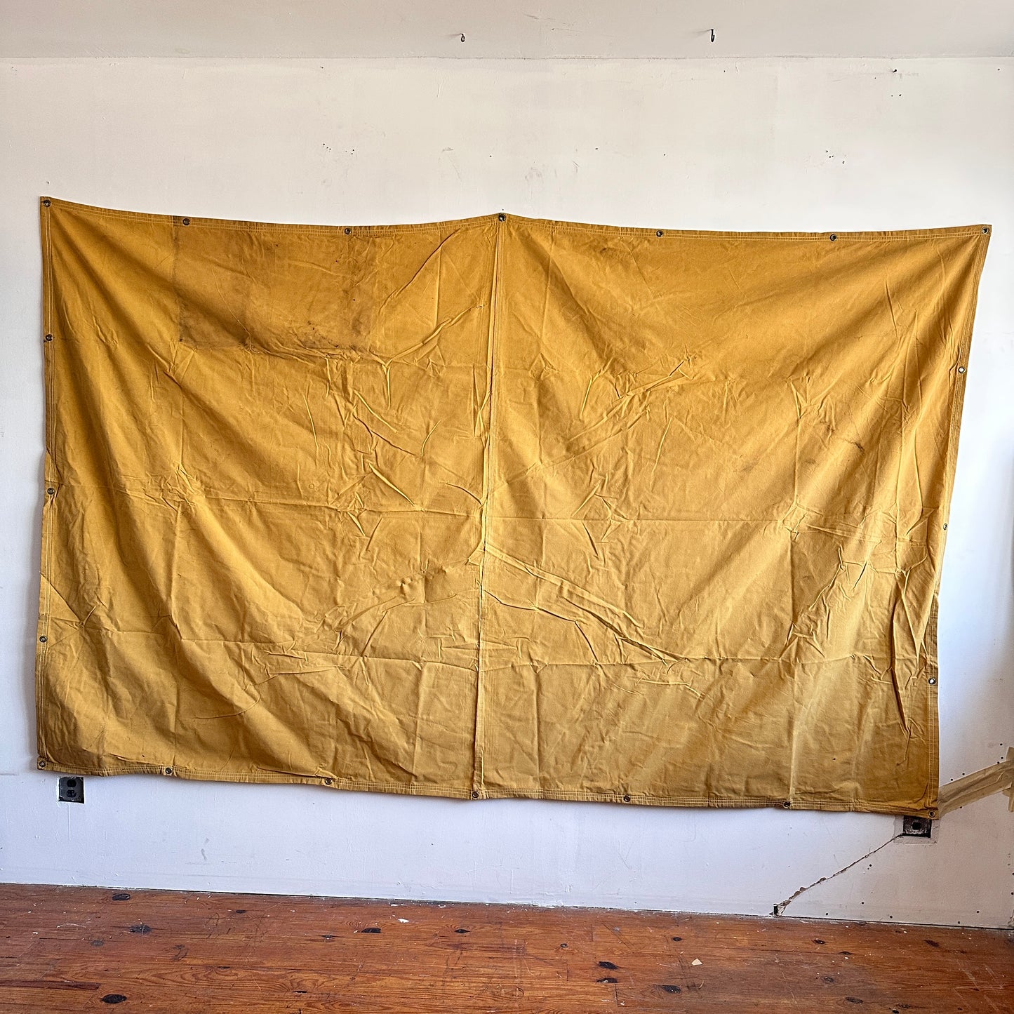 TP009 10' X 12' YELLOW CANVAS TARP
