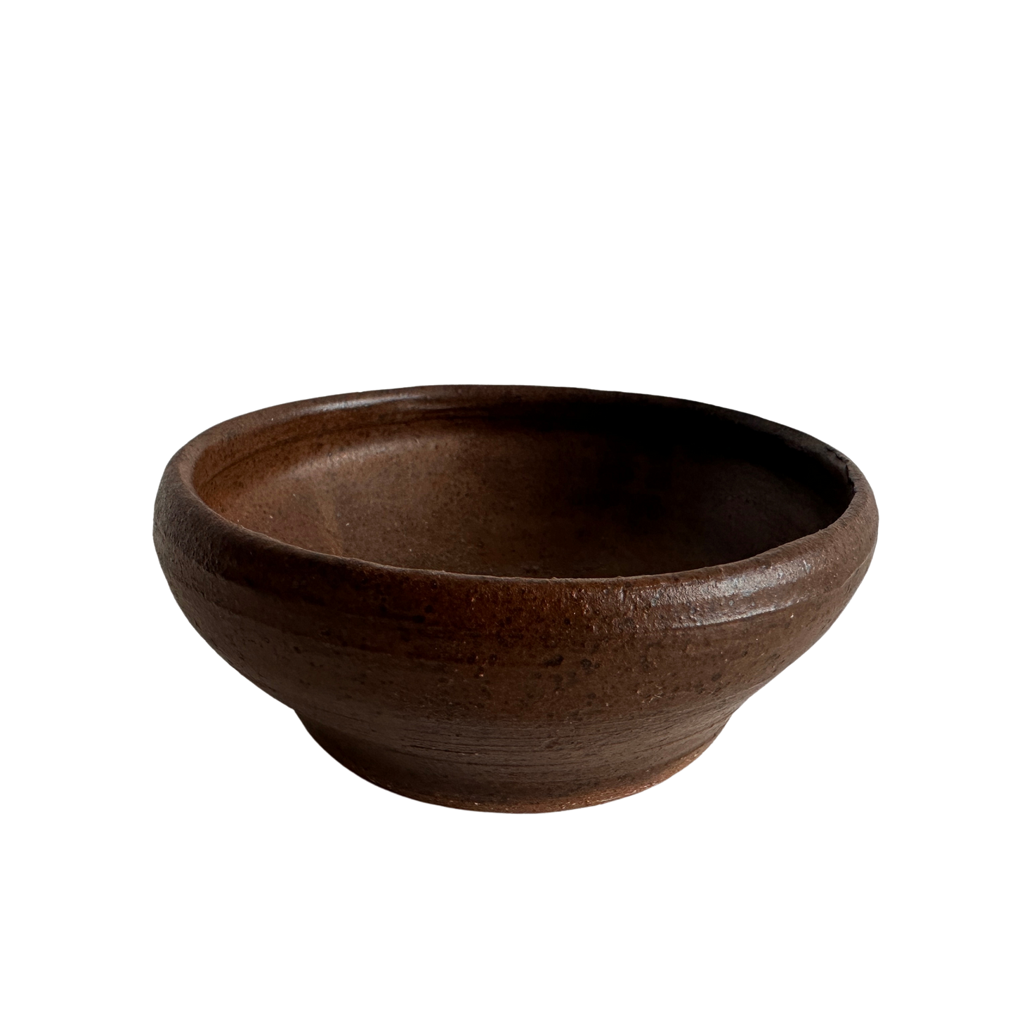 TT008 CERAMIC SPECKLED BLROWN GLAZED BOWL
