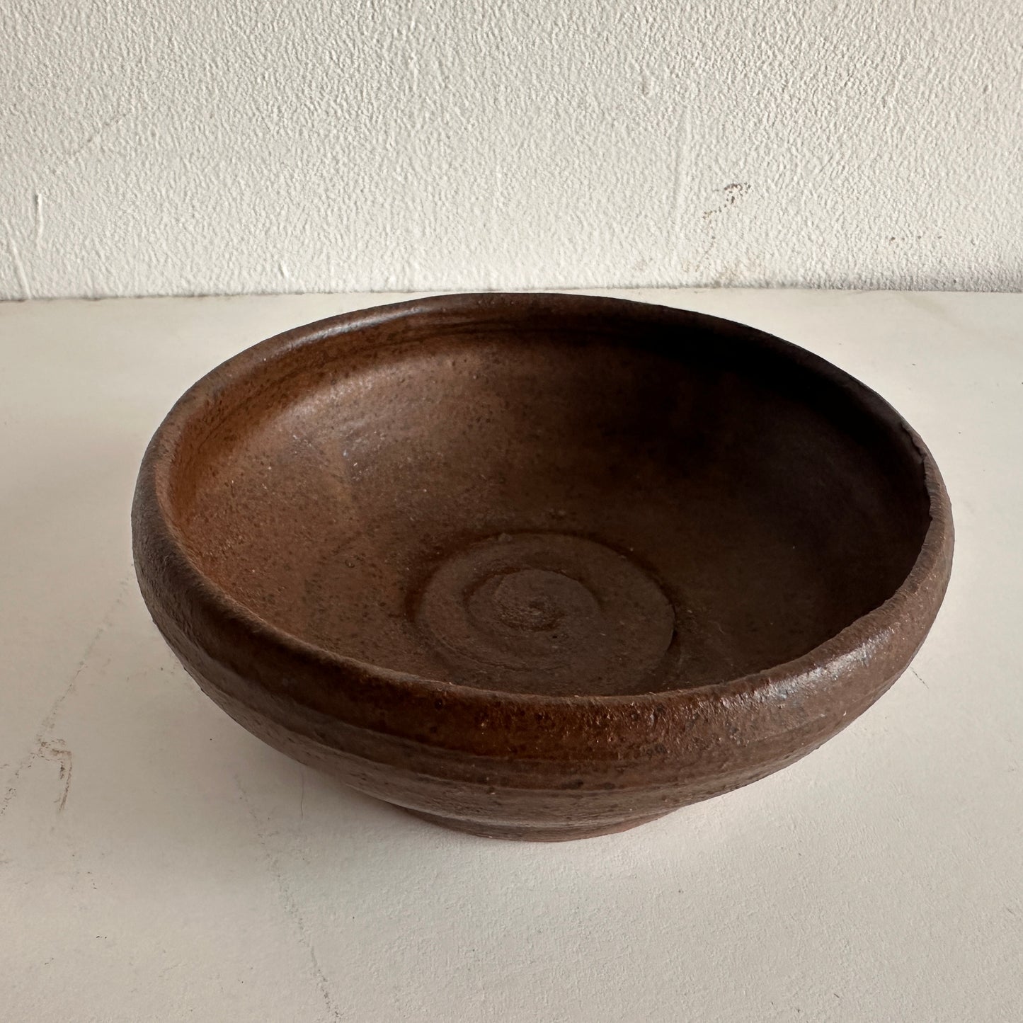 TT008 CERAMIC SPECKLED BLROWN GLAZED BOWL