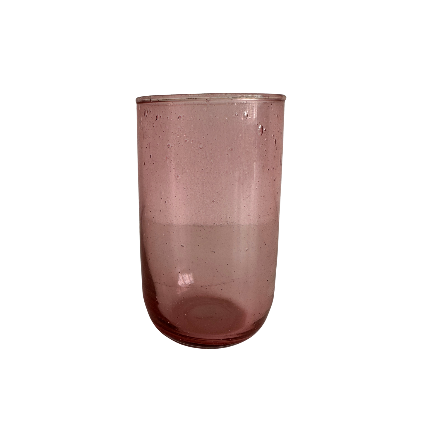 TT022 PINK BUBBLE GLASS