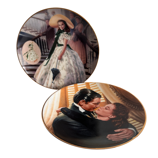 TT071 GWTW COMMEMORATIVE GOLD RIMMED PLATES
