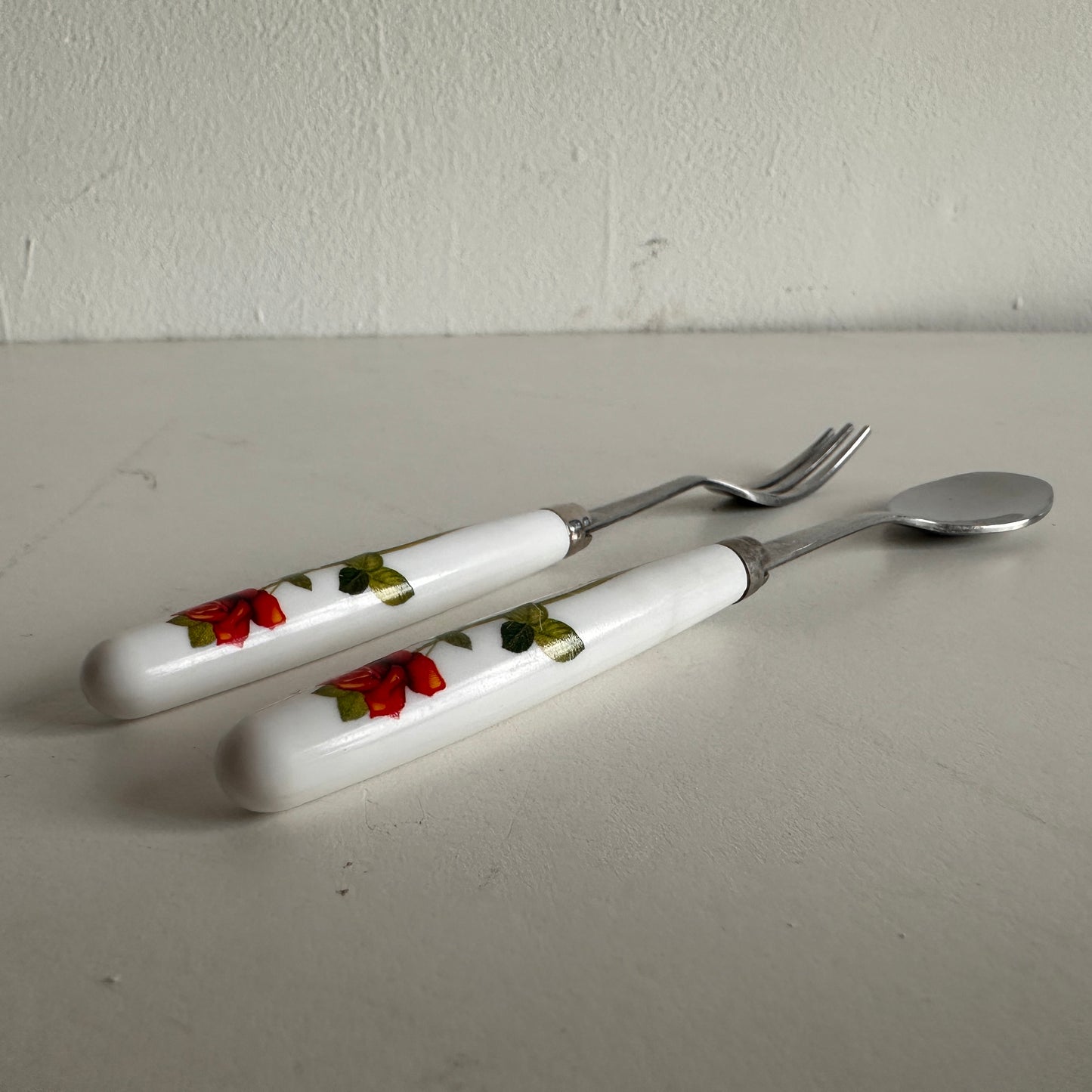 TT090 SKINNY ROSE DESSERT FORK AND SPOON