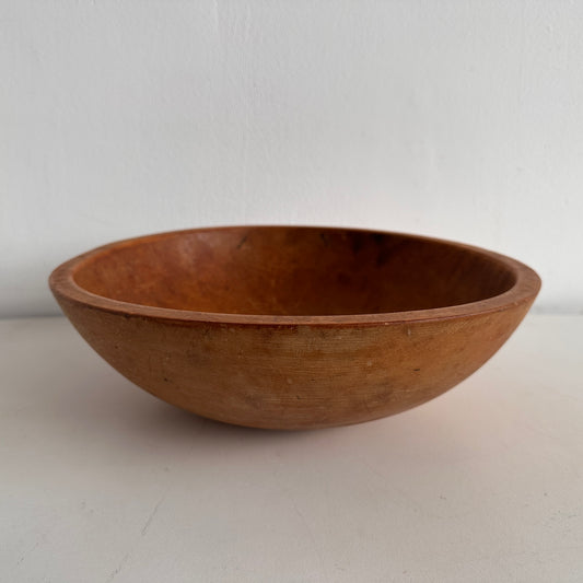 TT098 LARGE ROUND WOOD SERVING BOWL