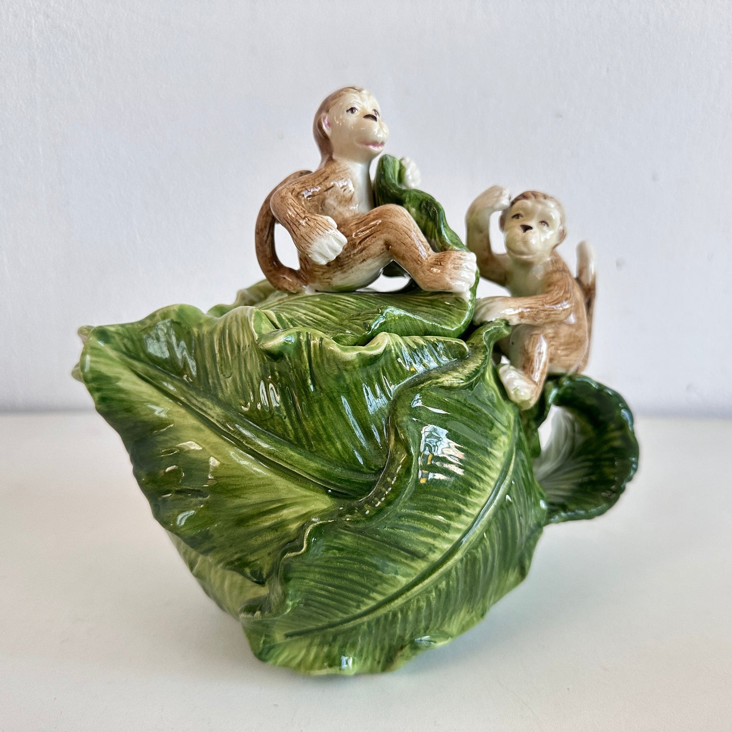 TT144 MONKEY BUSINESS CABBAGE TEAPOT