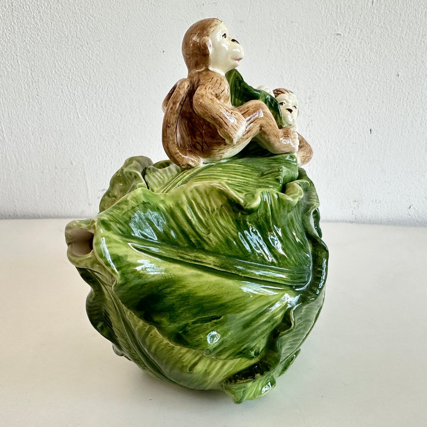 TT144 MONKEY BUSINESS CABBAGE TEAPOT