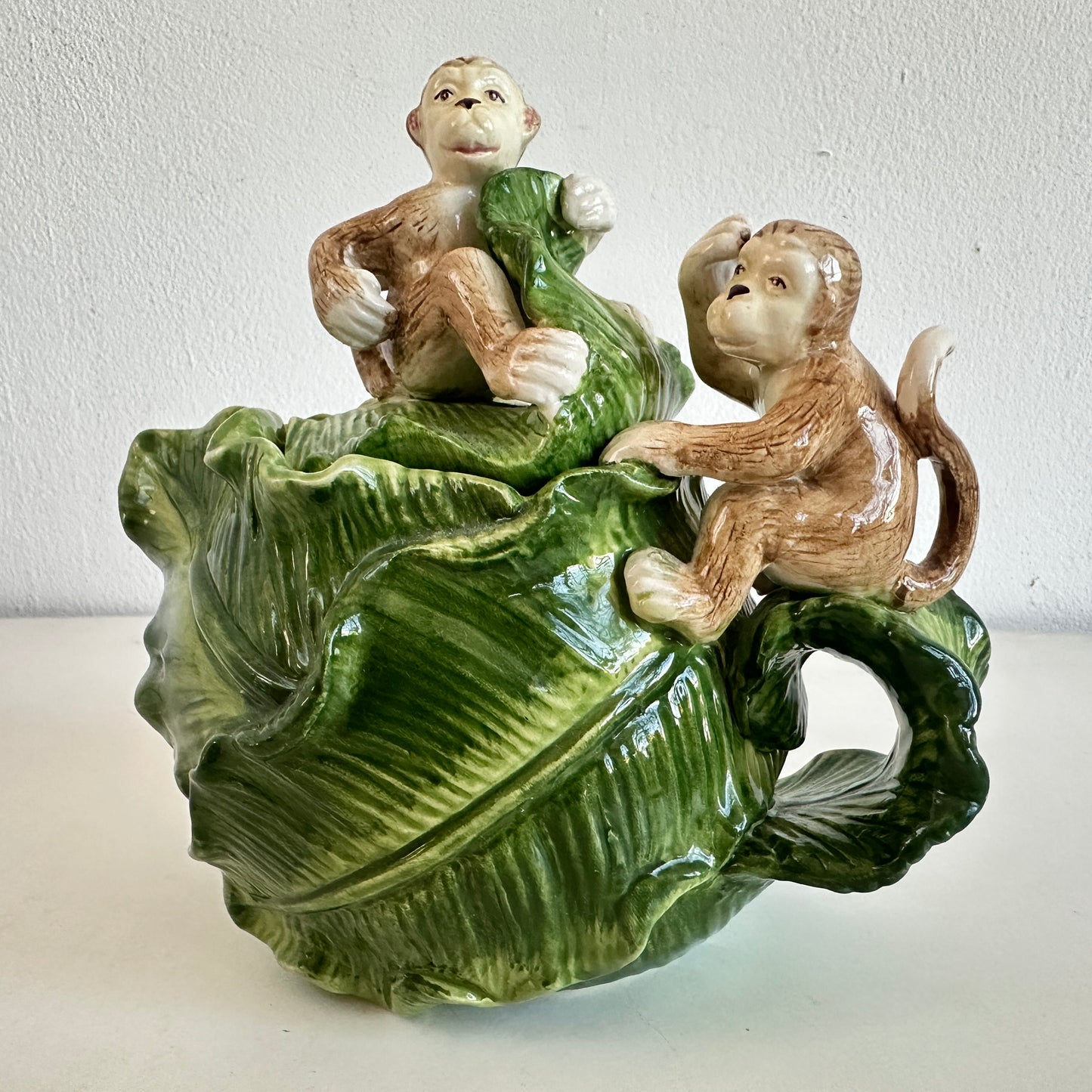 TT144 MONKEY BUSINESS CABBAGE TEAPOT