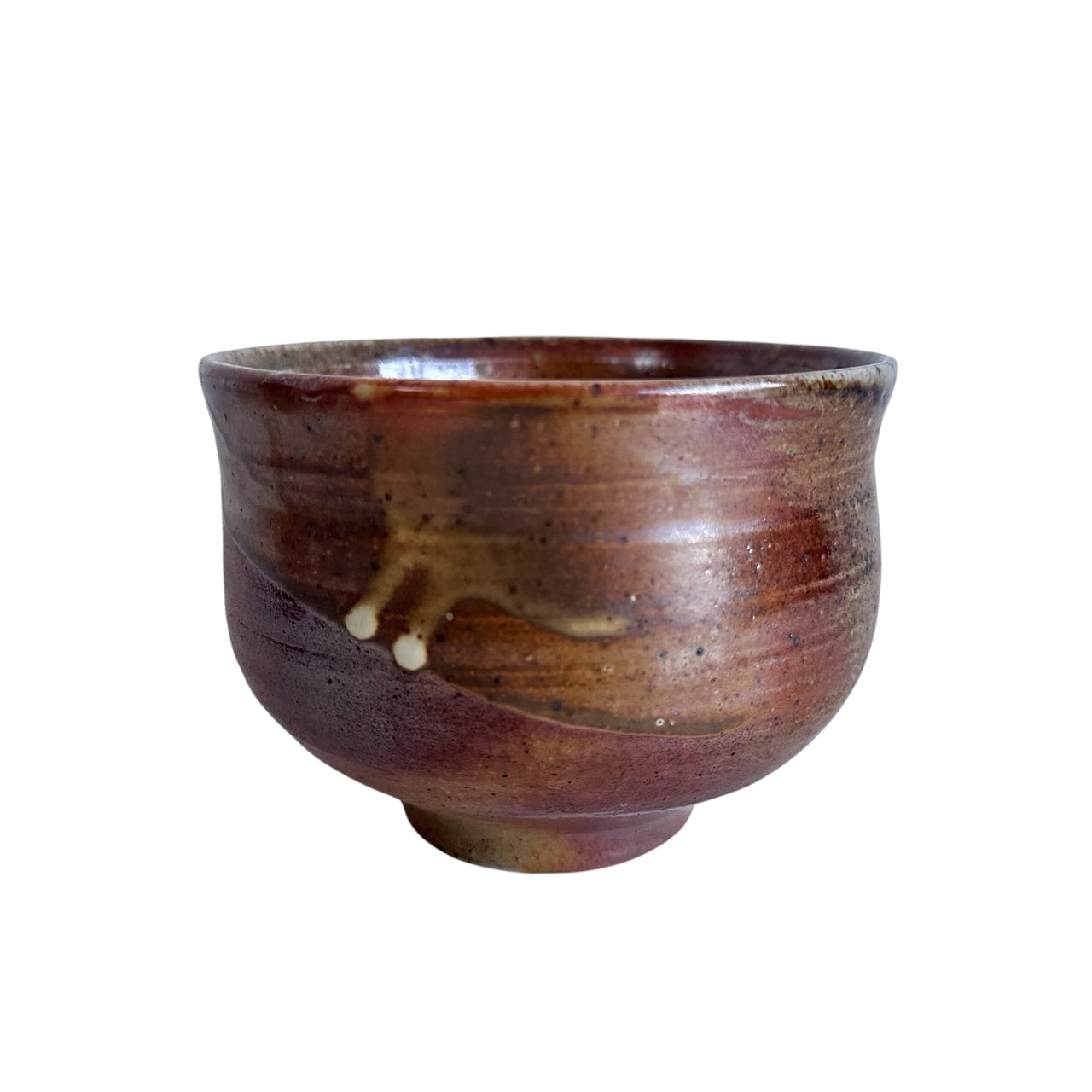 TT152 BROWN & TAN SWIRL CERAMIC BOWL