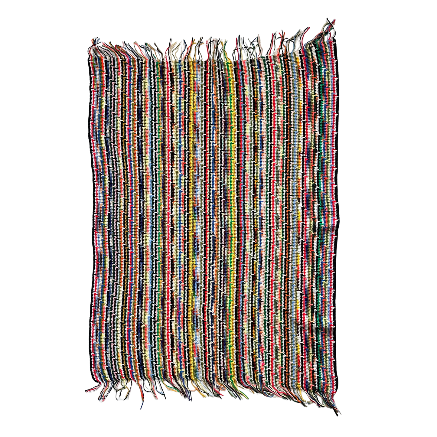 TW001 RAINBOW KNIT THROW BLANKET