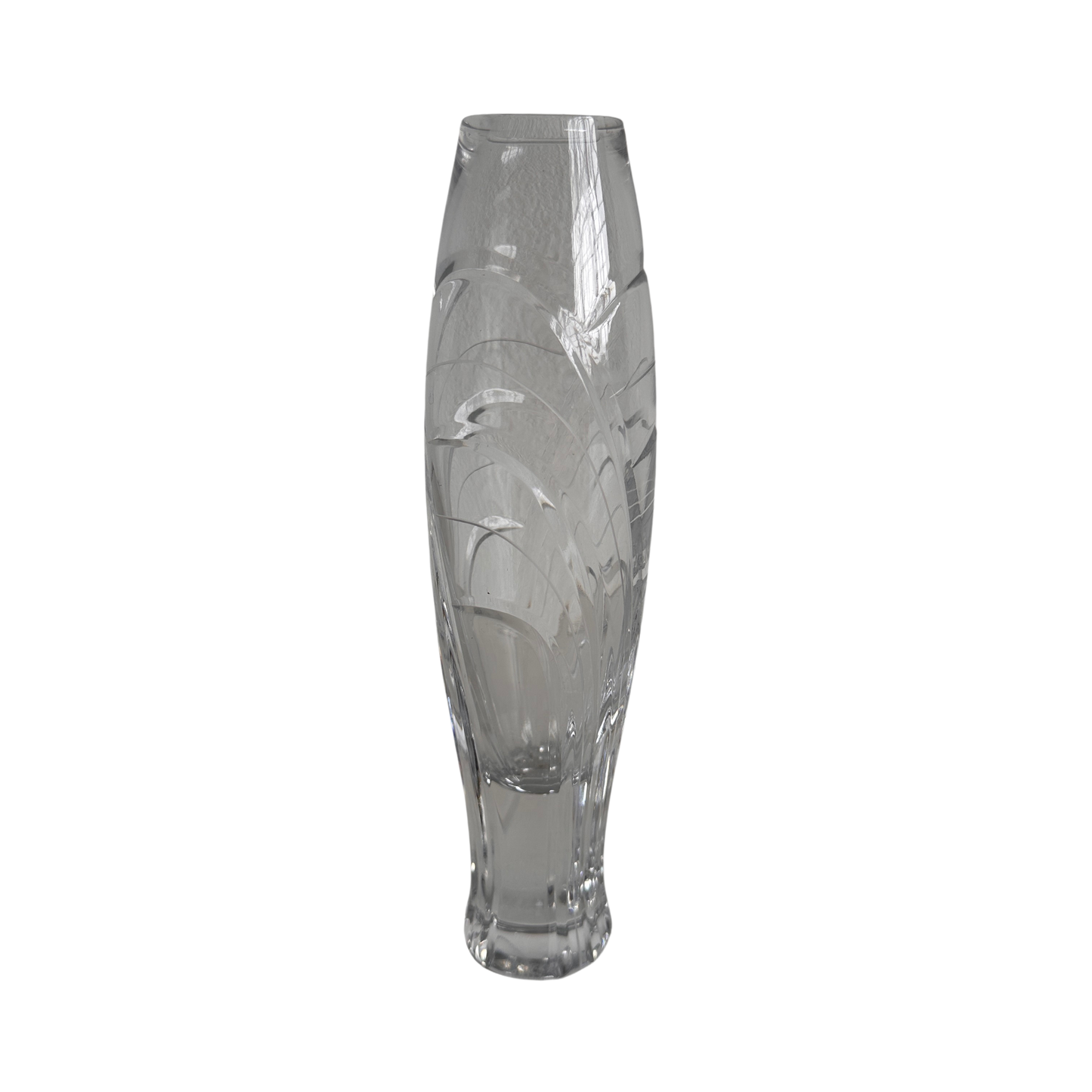 VS034 TAPERED ETCHED GLASS VASE
