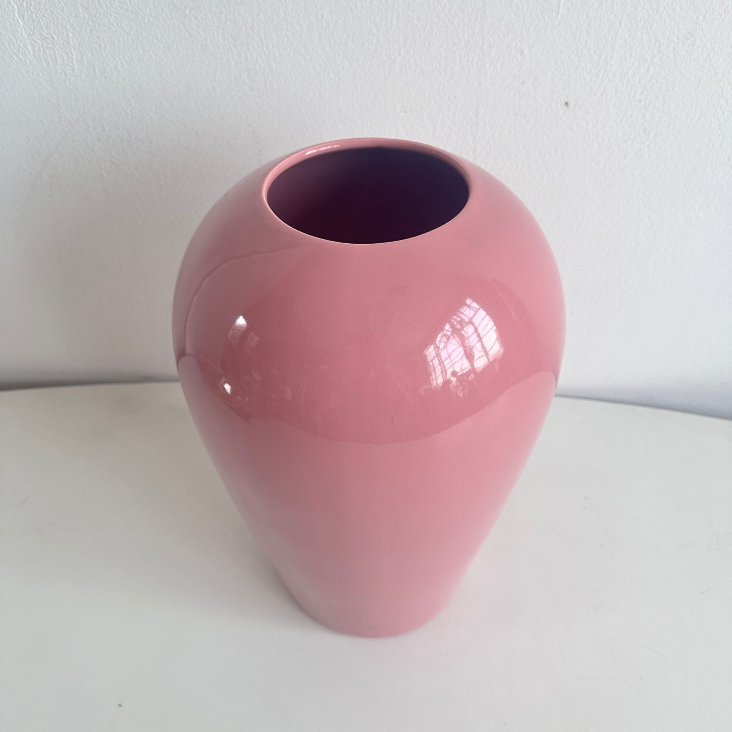VS054 LARGE PINK HAEGER VASE