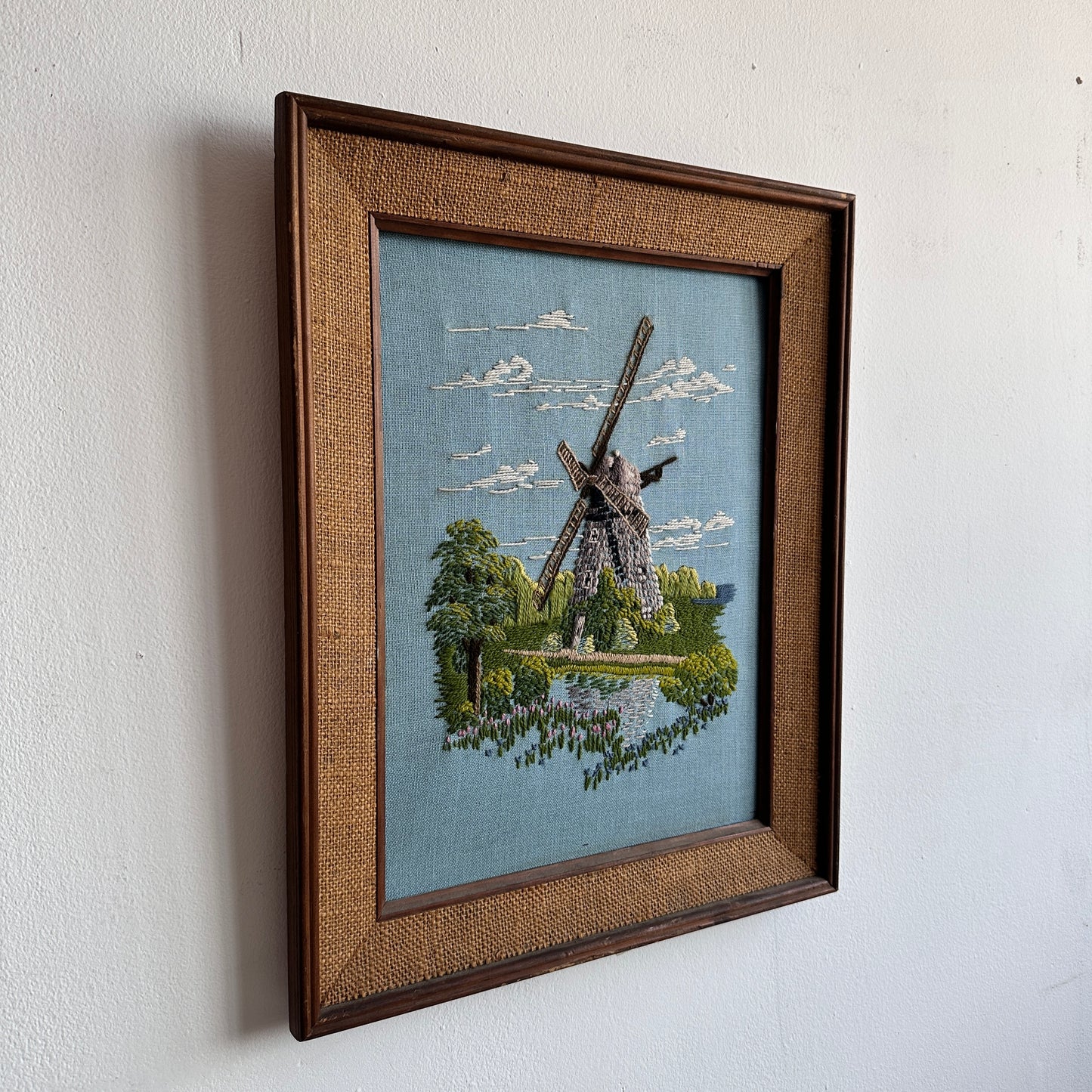 WD001 WINDMILL EMBROIDERY WALL ART