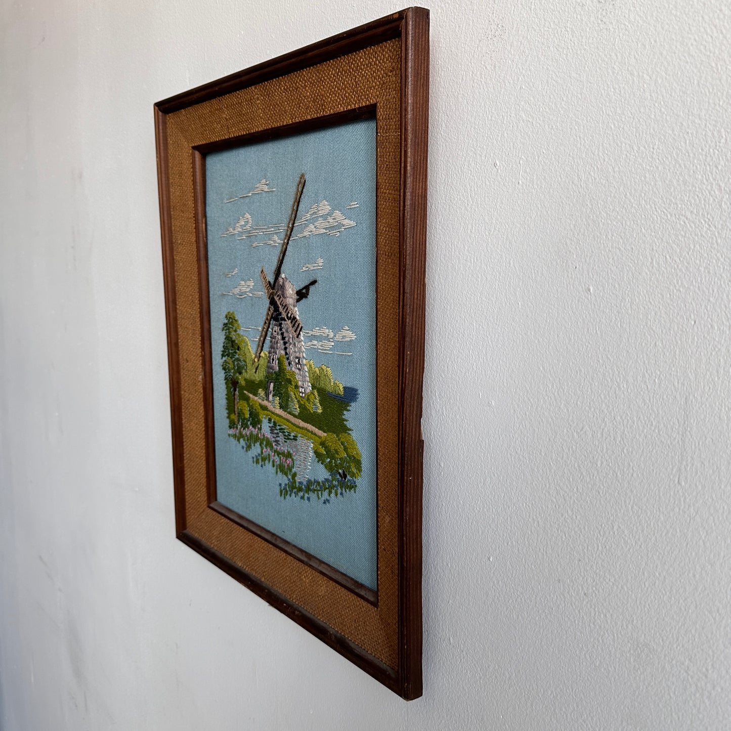 WD001 WINDMILL EMBROIDERY WALL ART