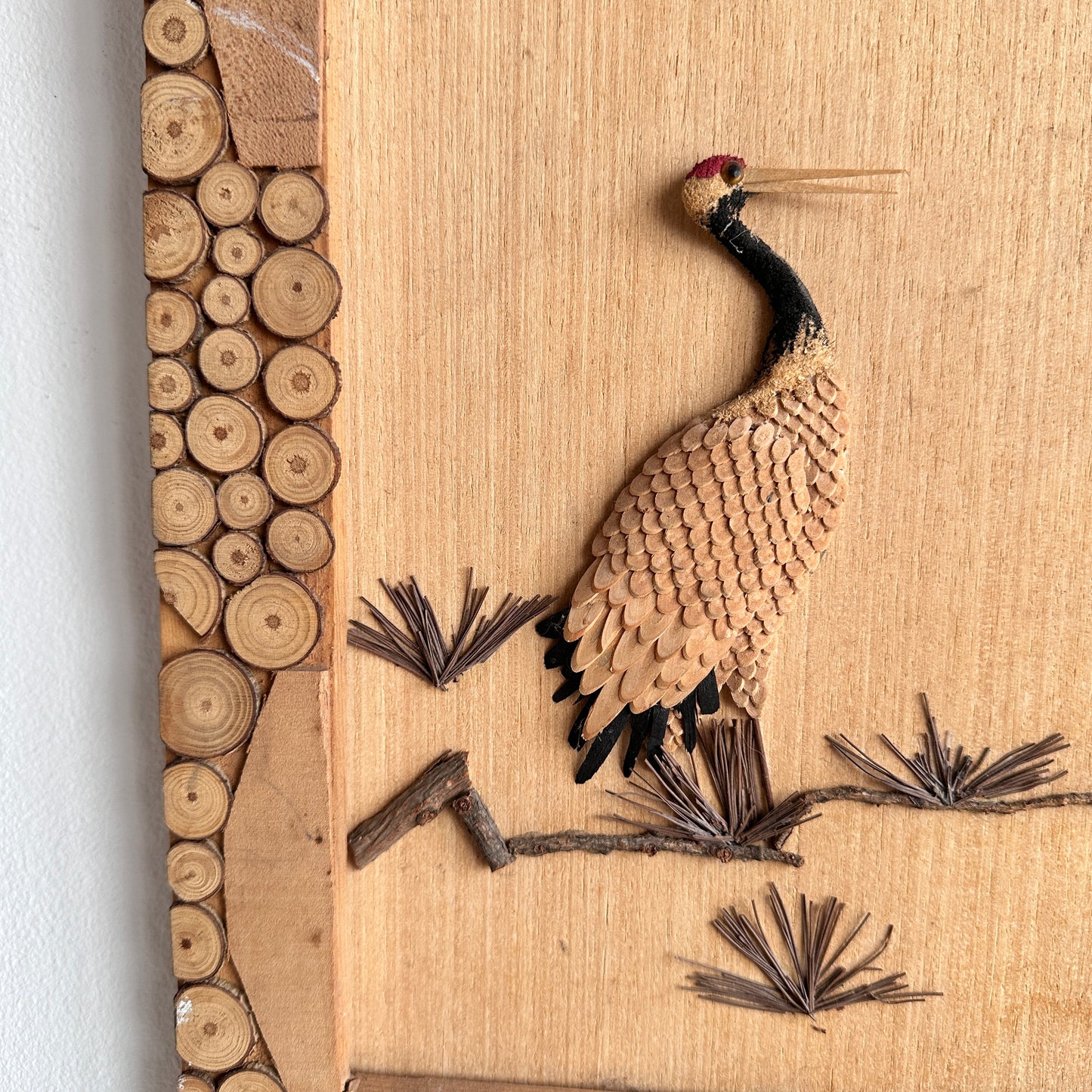 WD009 WOOD BIRD WALL ART