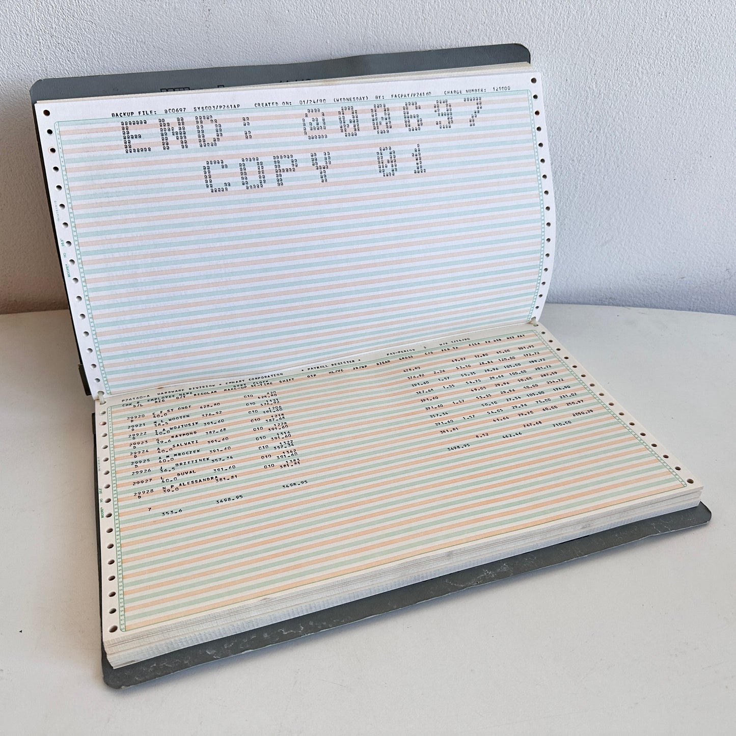 OF014 VINTAGE PAYROLL LEDGER