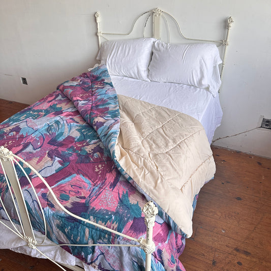 BG004 90'S FLORAL QUEEN COMFORTER