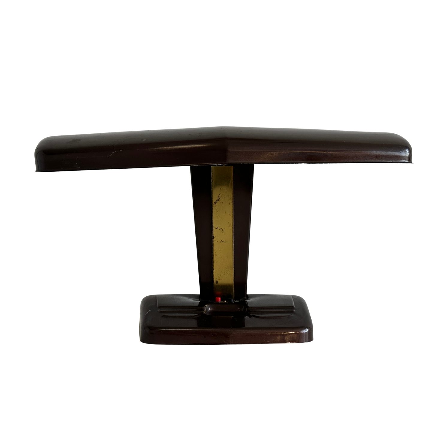 LI005 ART DECO BROWN AND GOLD METAL DESK LAMP