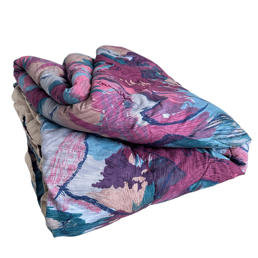 BG004 90'S FLORAL QUEEN COMFORTER