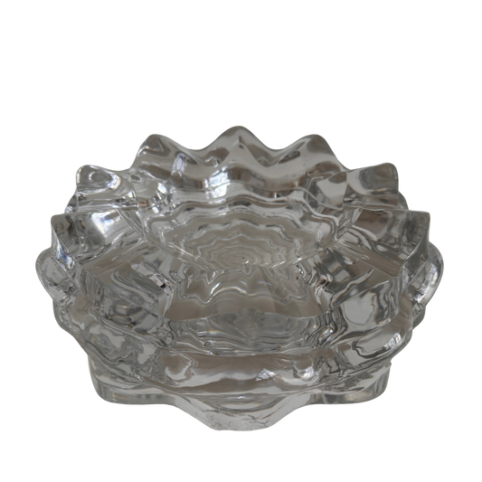 AA004 SOLID HEAVY GLASS ASHTRAY