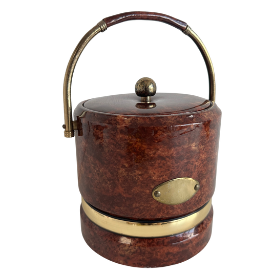 AA007 BROWN VINYL ICE BUCKET