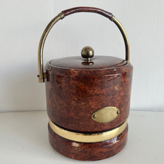 AA007 BROWN VINYL ICE BUCKET