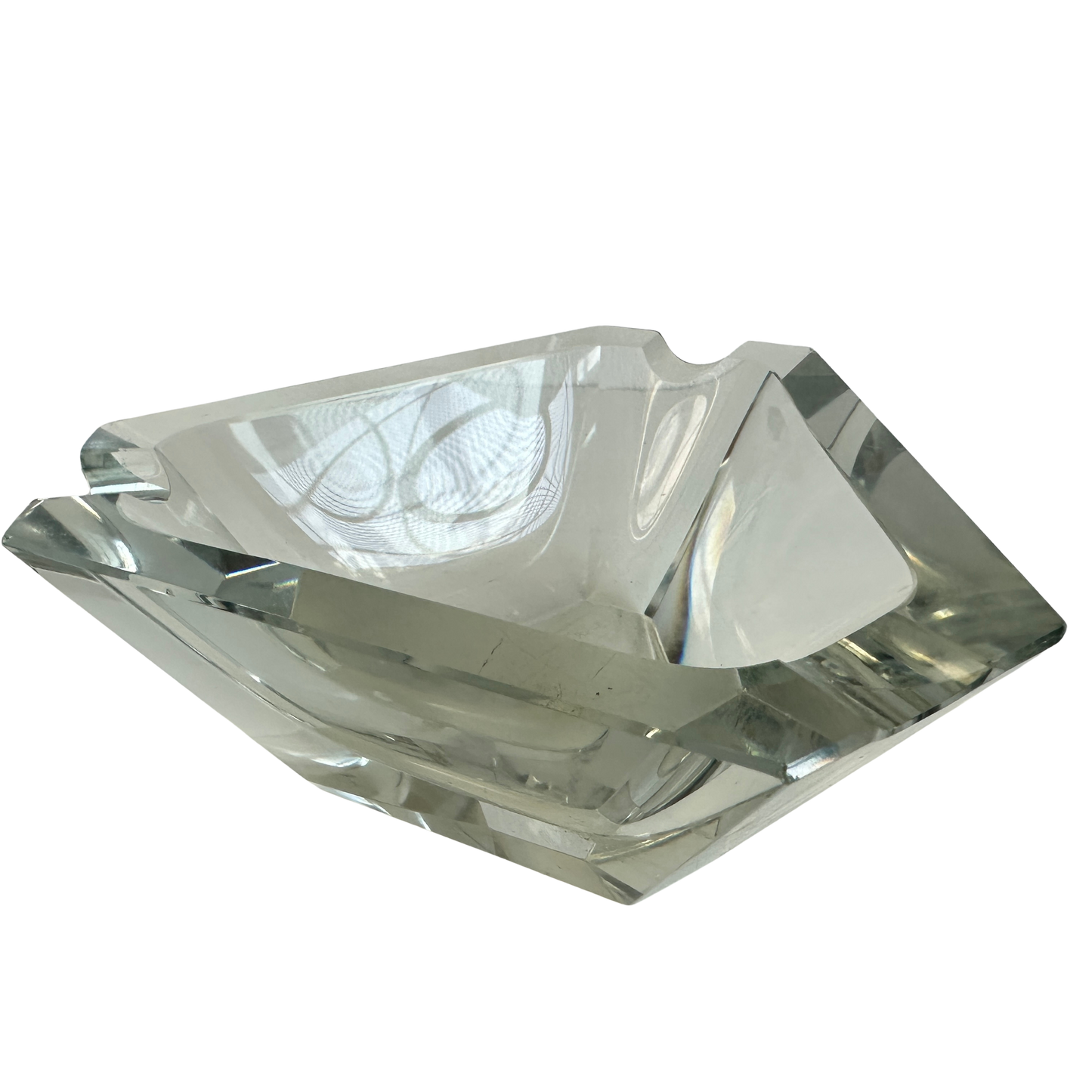 AA025 DIAMOND GLASS ASHTRAY