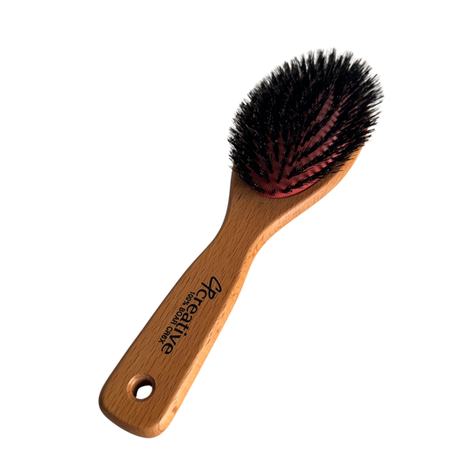 BB007 BOAR HAIR WOOD HAIRBRUSH